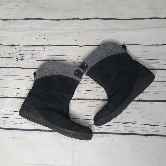 Timberland Earthkeeps Upper Leather Suede Waterproof Black Winter Boot Size 7.5W - Picture 4 of 11